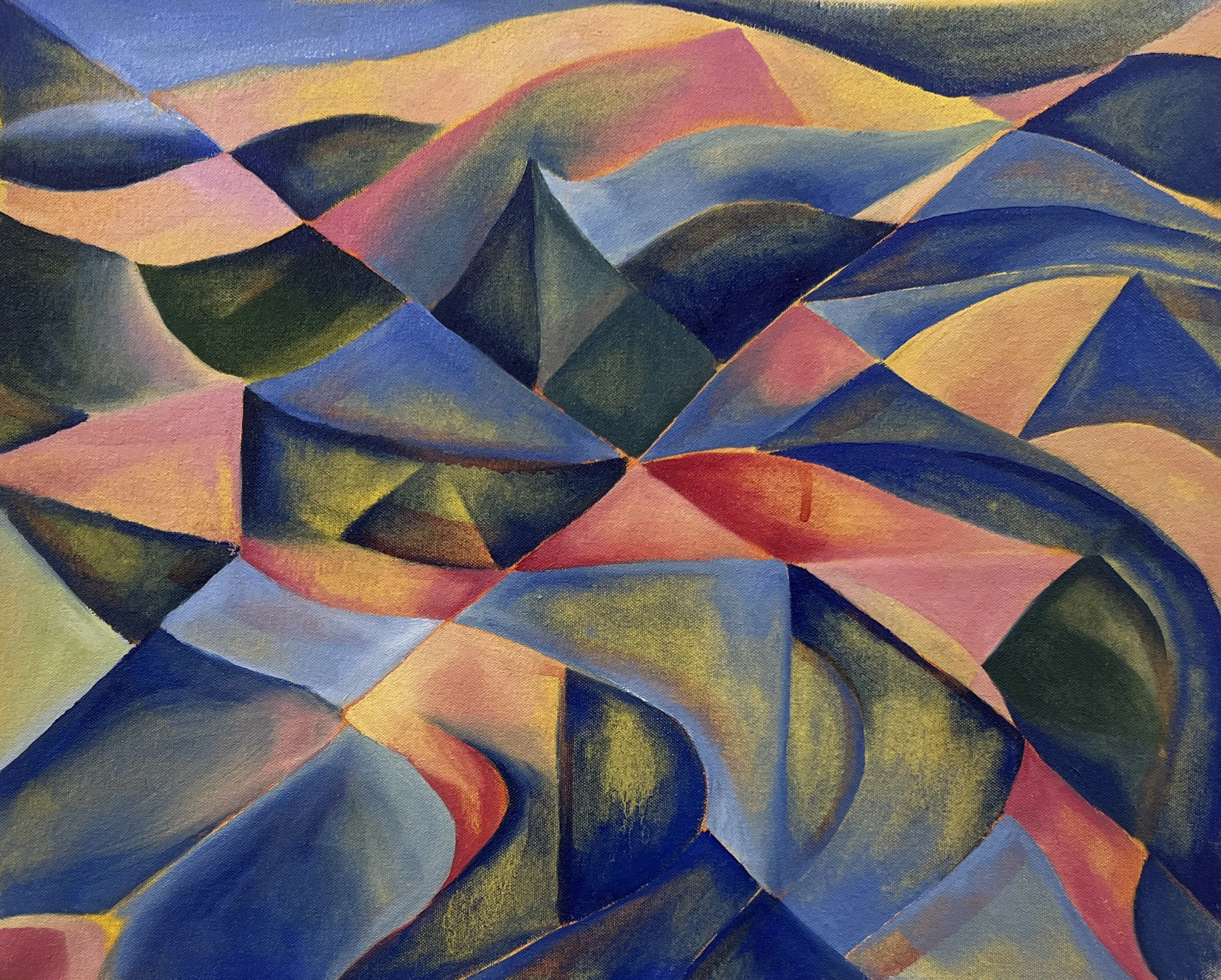 Sun setting on the Sea artwork